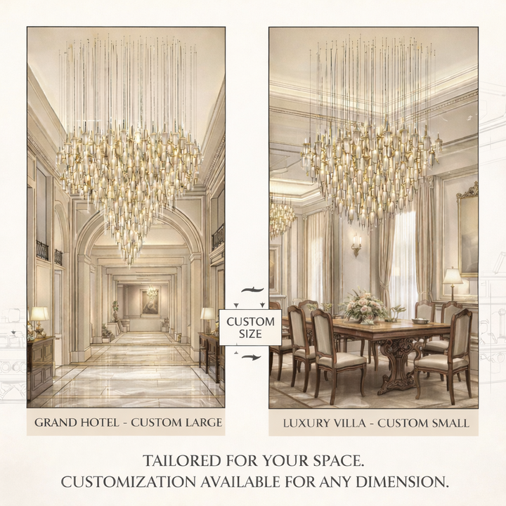 Vitara Glass Drop Customize Chandelier