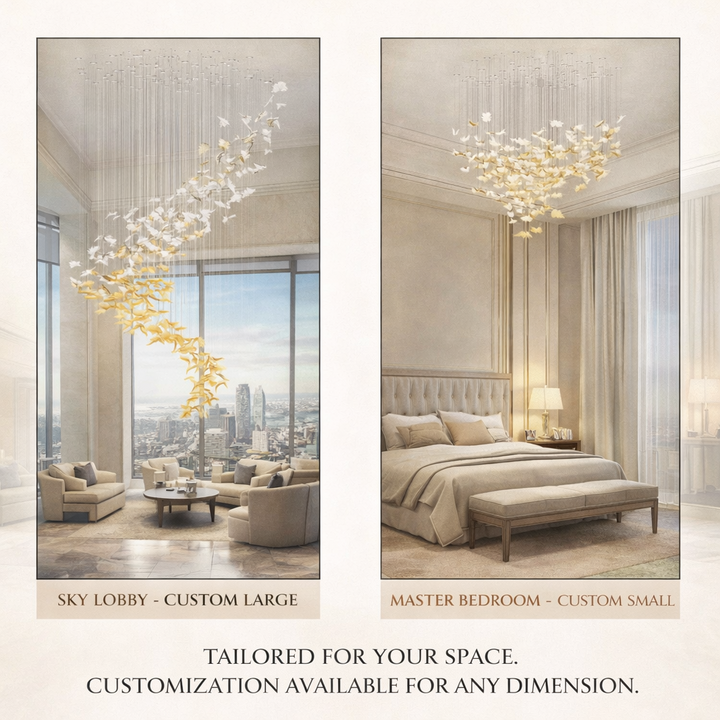 Flying Leaves Chandelier