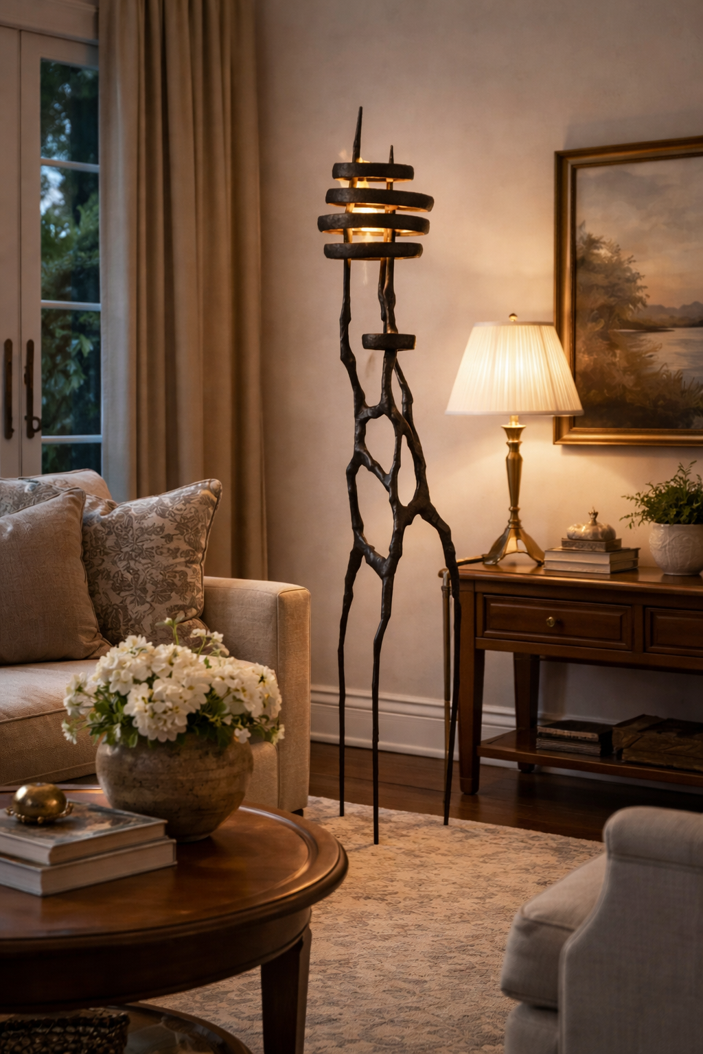 Vortex Sculpture Floor Lamp