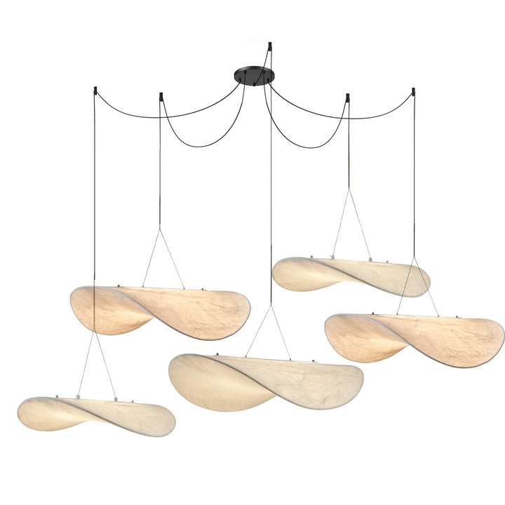 Tense Silk Pendant Light