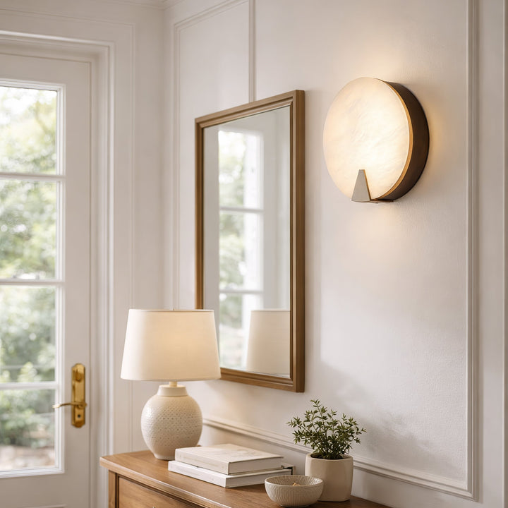 Solaris Halo Alabaster Wall Light - Vakkerlight