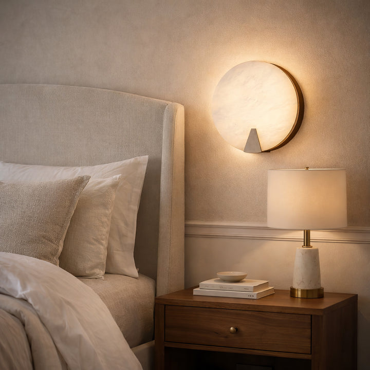 Solaris Halo Alabaster Wall Light - Vakkerlight