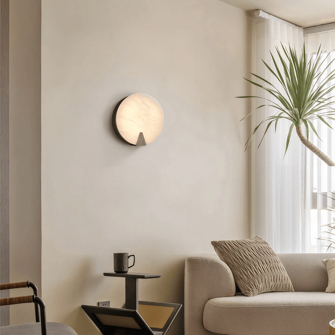 Solaris Halo Alabaster Wall Light - Vakkerlight
