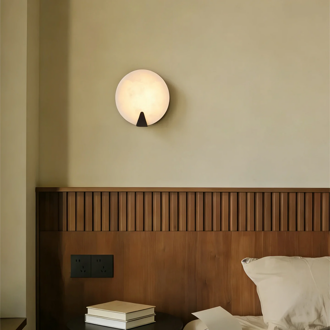 Solaris Halo Alabaster Wall Light - Vakkerlight