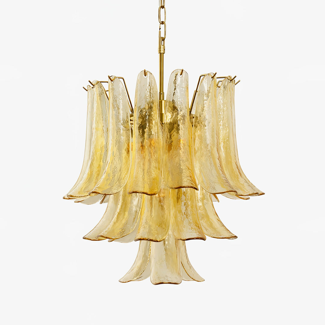 Amber Cascade Glass Chandelier - Vakkerlight
