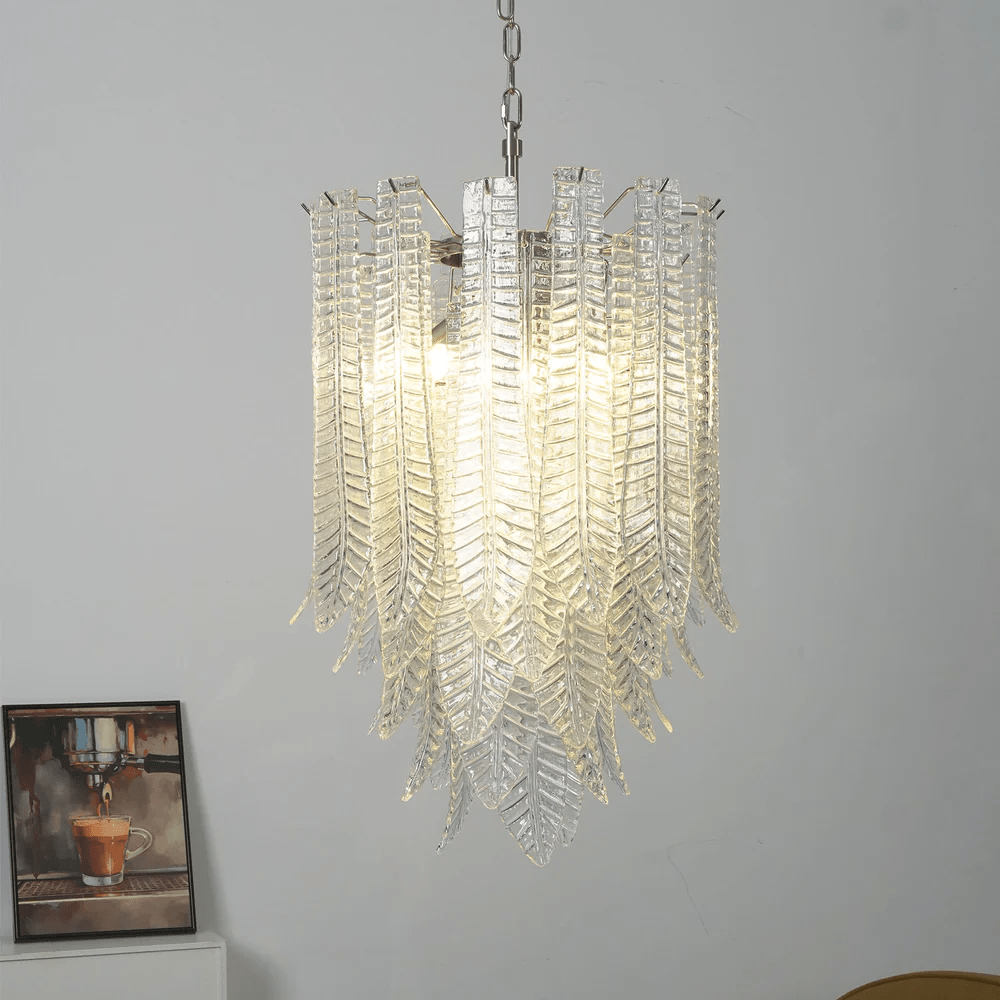 Silvae Veil Glass Chandelier - Vakkerlight