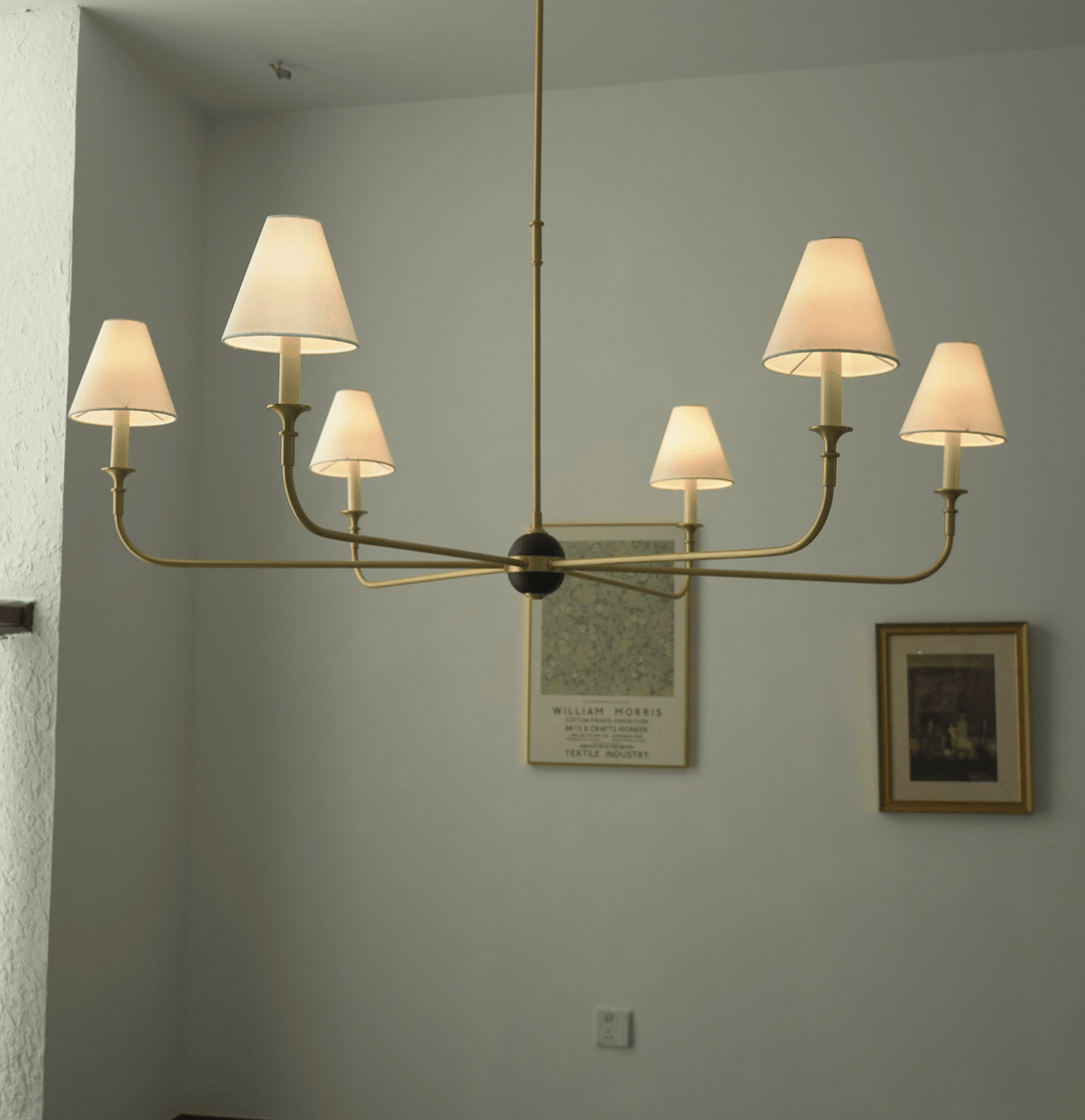 Aurelian Span Fabric Chandelier - Vakkerlight