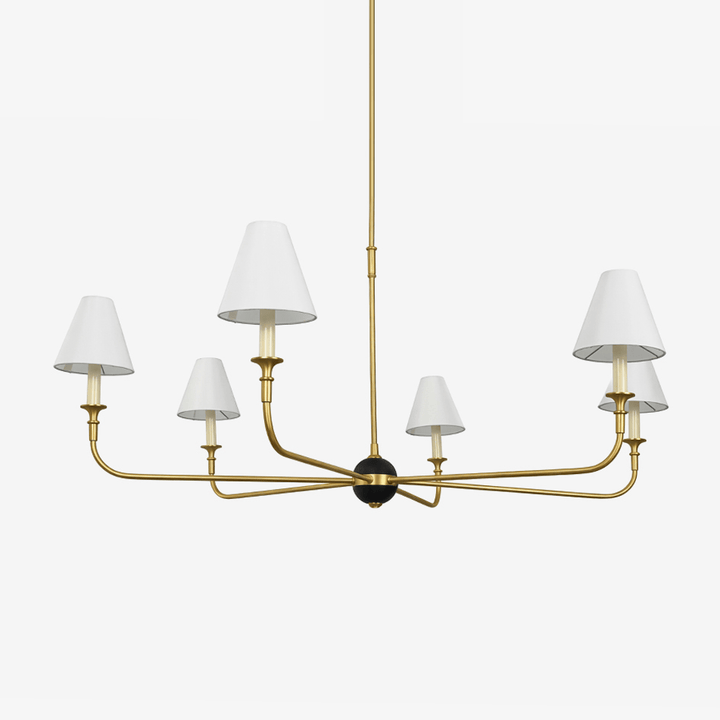 Aurelian Span Fabric Chandelier - Vakkerlight