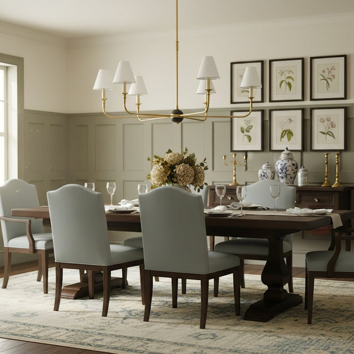 Aurelian Span Fabric Chandelier - Vakkerlight