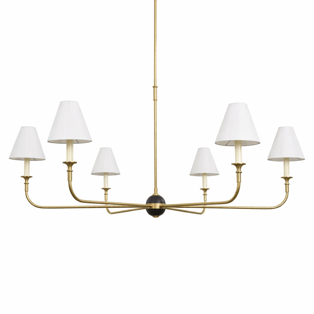 Aurelian Span Fabric Chandelier - Vakkerlight