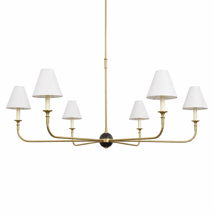 Aurelian Span Fabric Chandelier - Vakkerlight