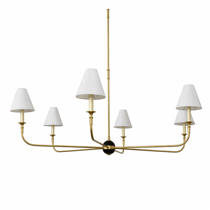 Aurelian Span Fabric Chandelier - Vakkerlight