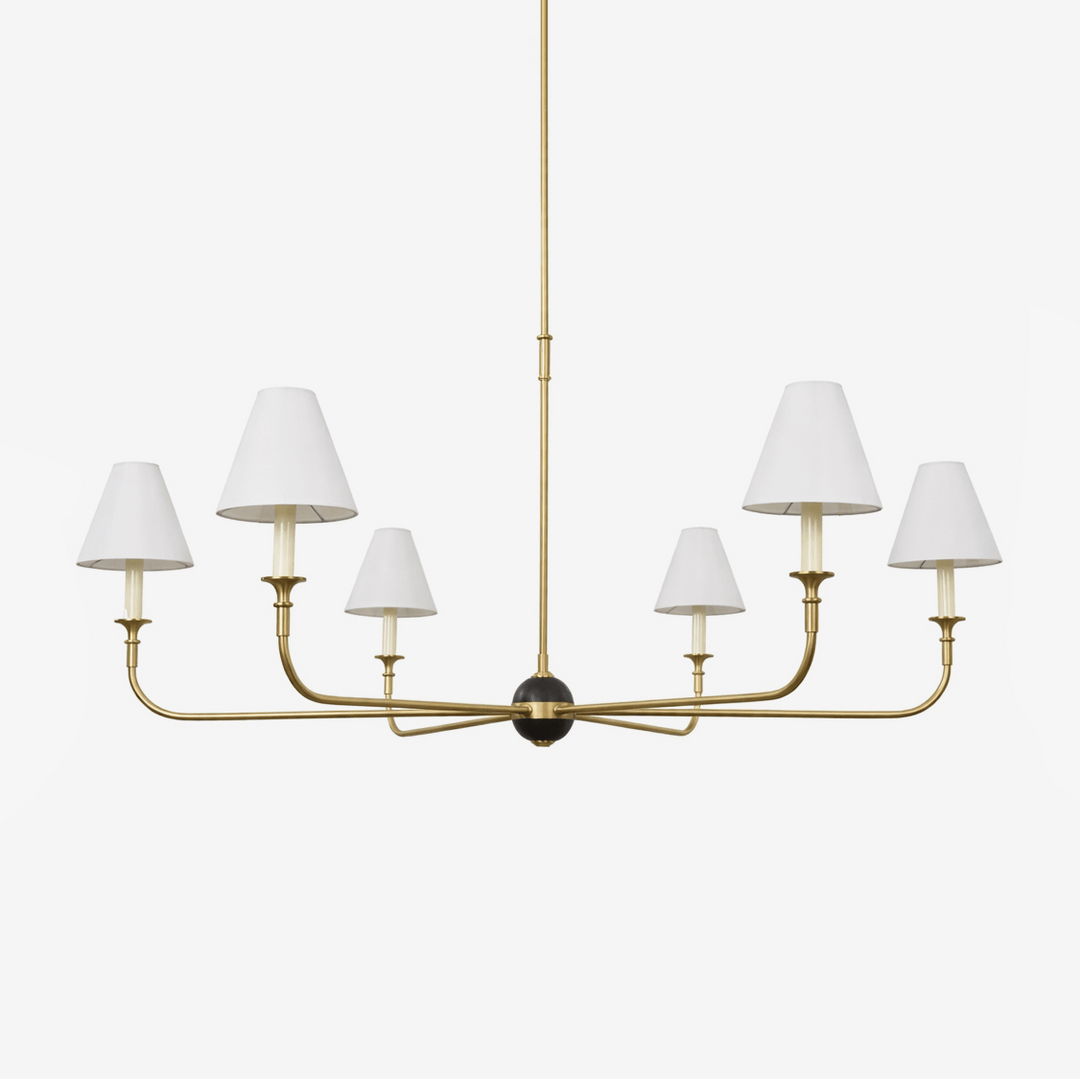 Aurelian Span Fabric Chandelier - Vakkerlight