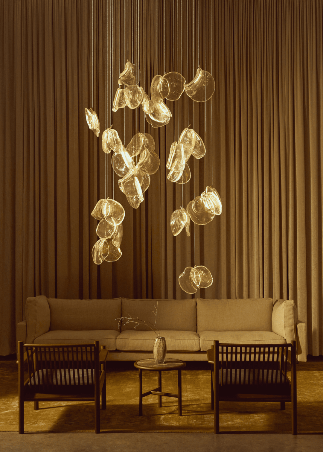 Luminous Glass Petals Pendant Lamp - Vakkerlight