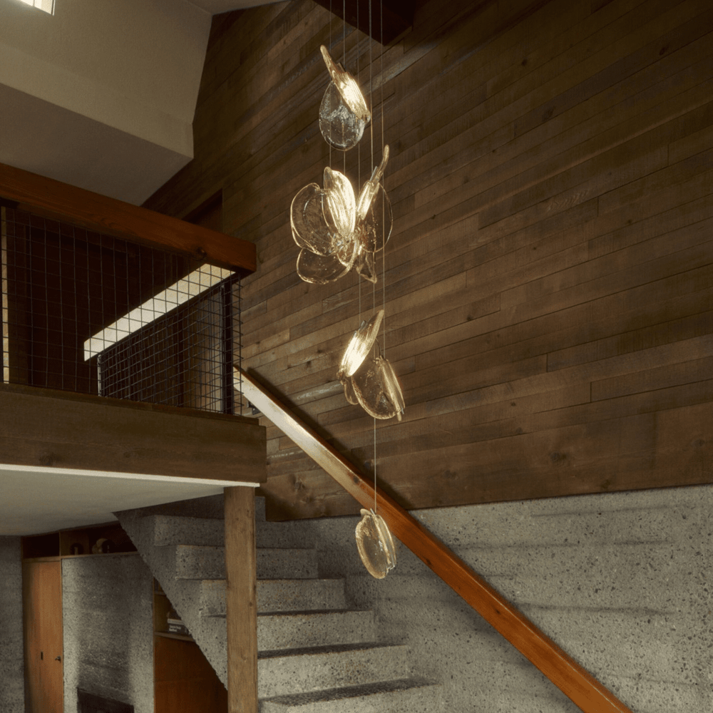 Luminous Glass Petals Pendant Lamp - Vakkerlight