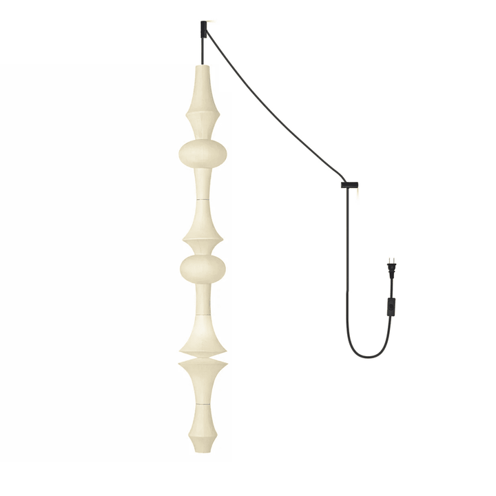 Washi Paper E Pendant Swag Light - Vakkerlight