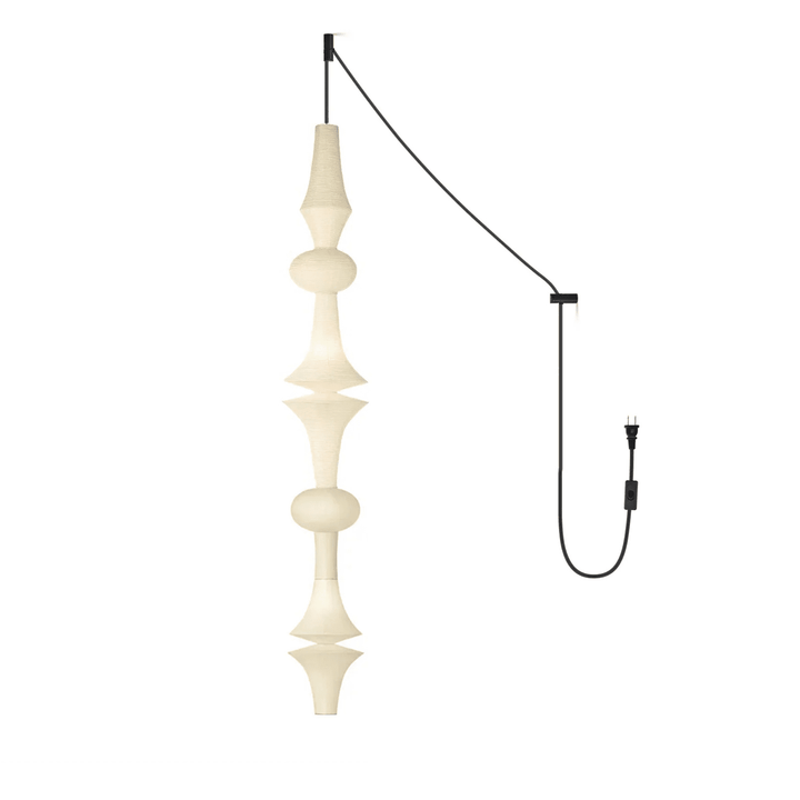 Washi Paper E Pendant Swag Light - Vakkerlight