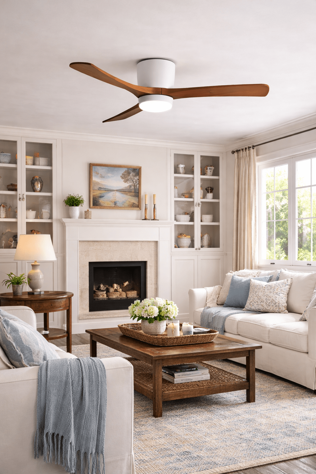 Nordic Wooden 42"/48"/52" Ceiling Fan Light - Vakkerlight