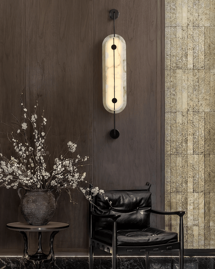 Solvane Alabaster Wall Sconce - Vakkerlight