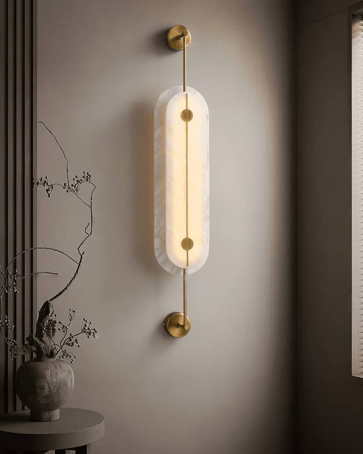 Solvane Alabaster Wall Sconce - Vakkerlight