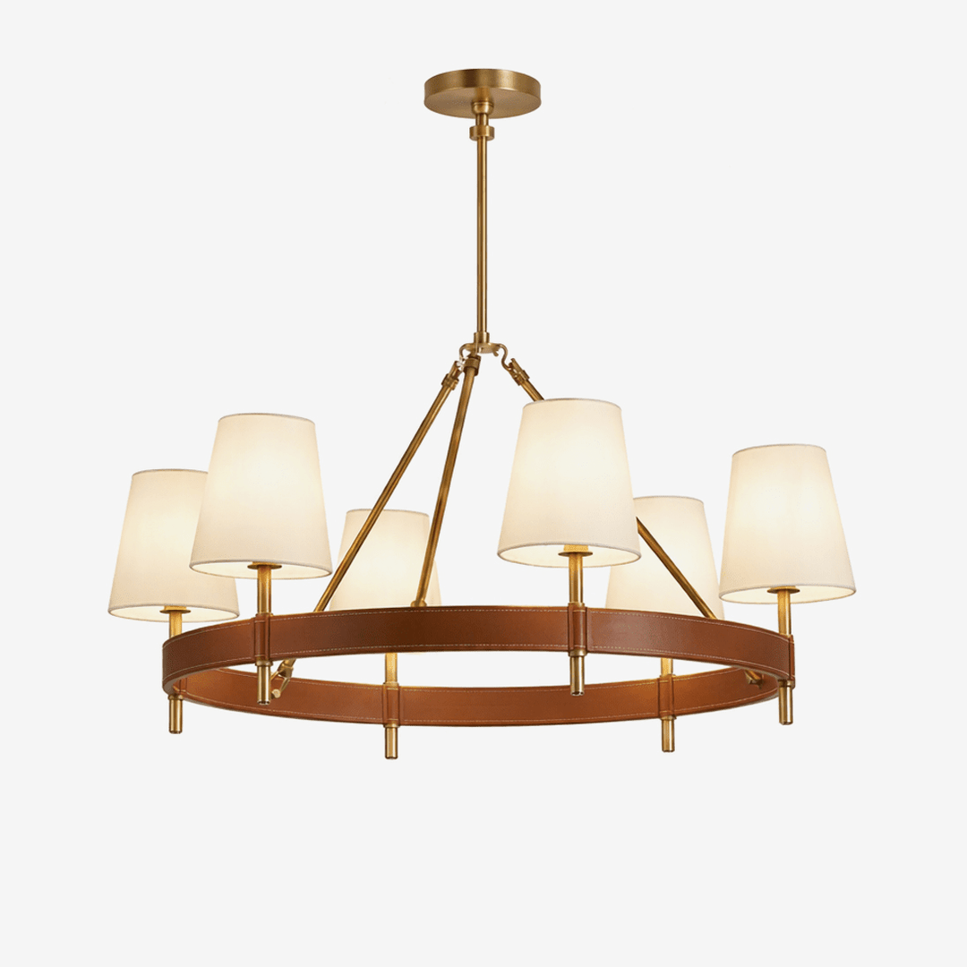 Arianna Leather Chandelier - Vakkerlight