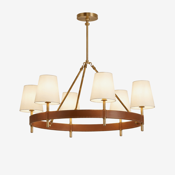 Arianna Leather Chandelier - Vakkerlight