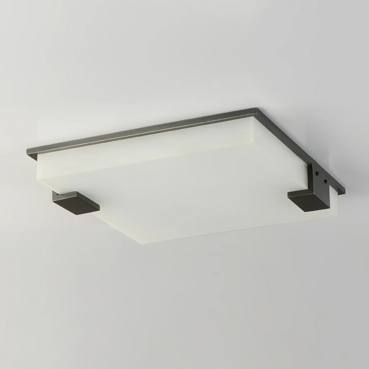 Square Alabaster Ceiling Lamp - Vakkerlight