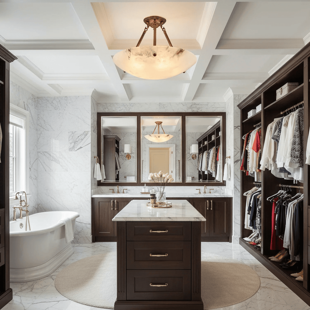 Calyra Alabaster Ceiling Light - Vakkerlight