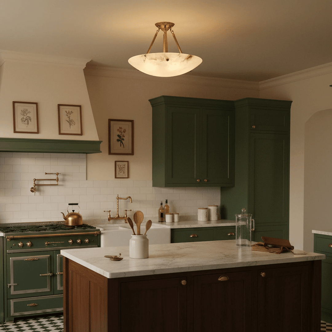 Calyra Alabaster Ceiling Light - Vakkerlight