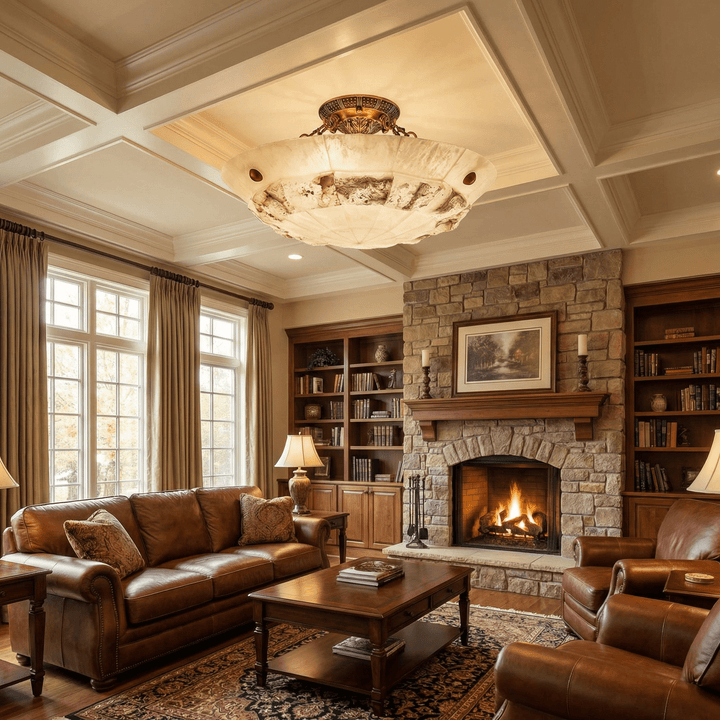 Aureon Alabaster Ceiling Light - Vakkerlight