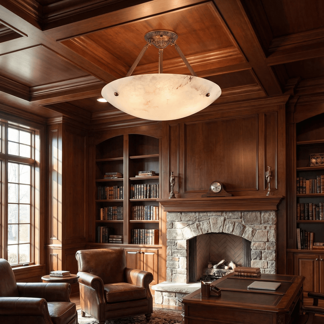 Calyra Alabaster Ceiling Light - Vakkerlight