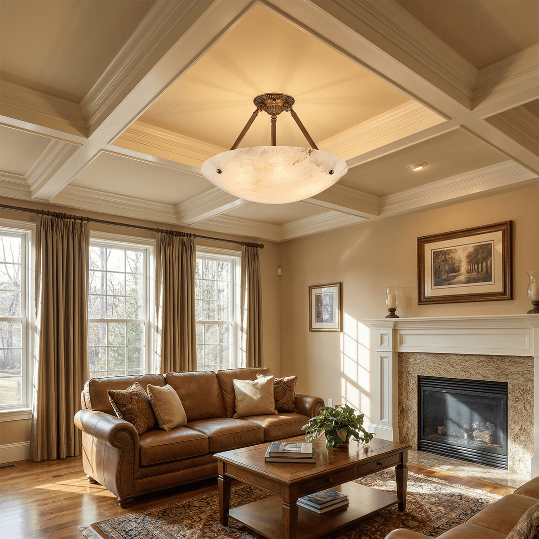 Calyra Alabaster Ceiling Light - Vakkerlight