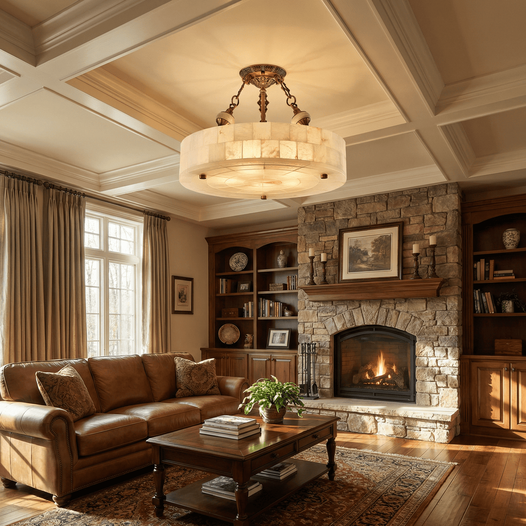 Lumisora Alabaster Ceiling Lamp - Vakkerlight