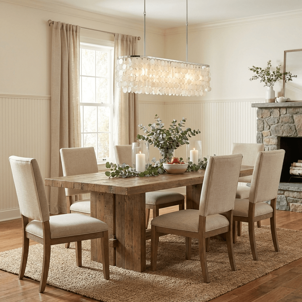 Liora Shell Linear Chandelier - Vakkerlight