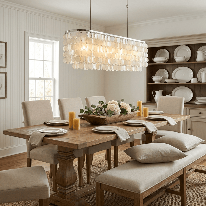 Liora Shell Linear Chandelier - Vakkerlight