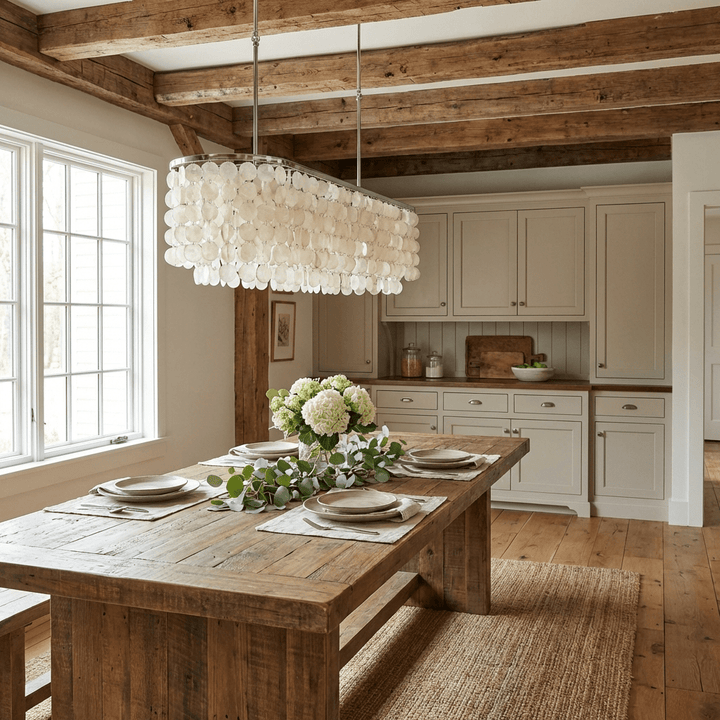 Liora Shell Linear Chandelier - Vakkerlight