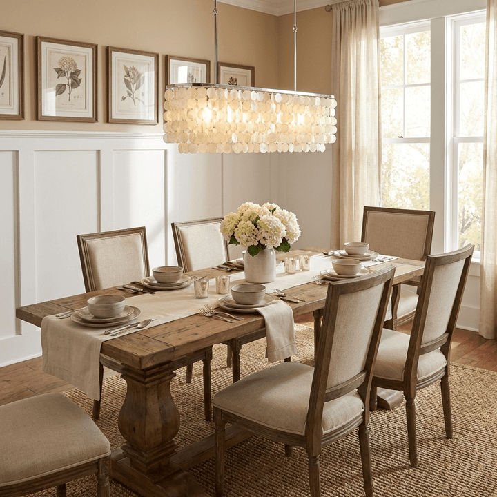 Liora Shell Linear Chandelier - Vakkerlight