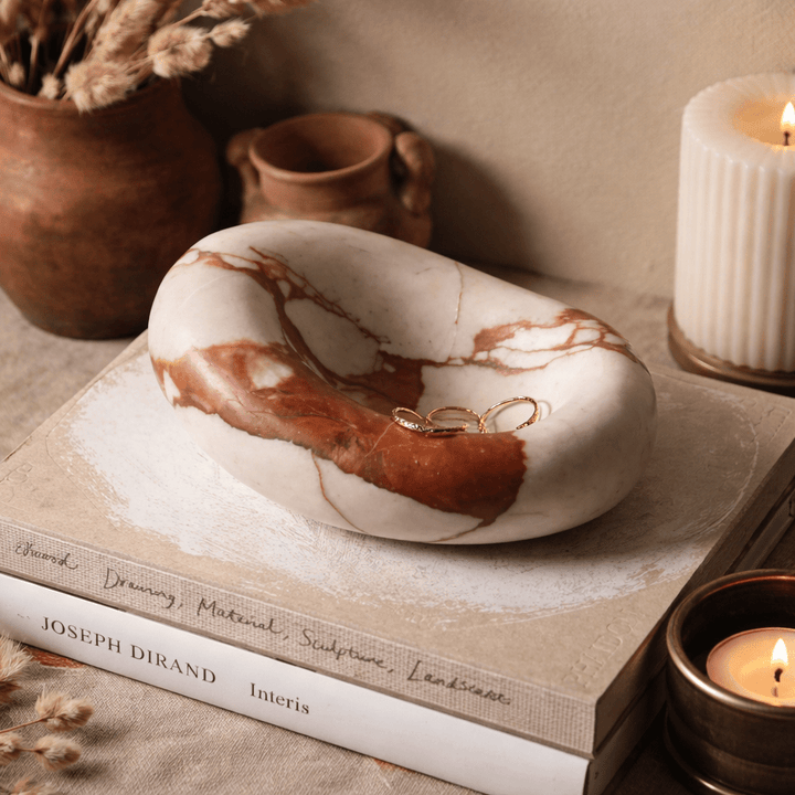 Drift Bowl Marble Tray - Vakkerlight