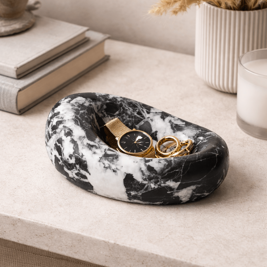 Drift Bowl Marble Tray - Vakkerlight