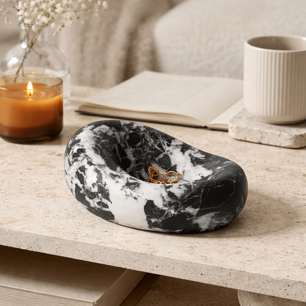 Drift Bowl Marble Tray - Vakkerlight
