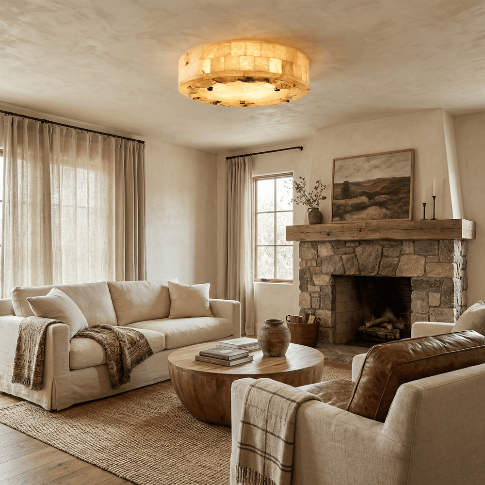 Luriel Alabaster Ceiling Light - Vakkerlight