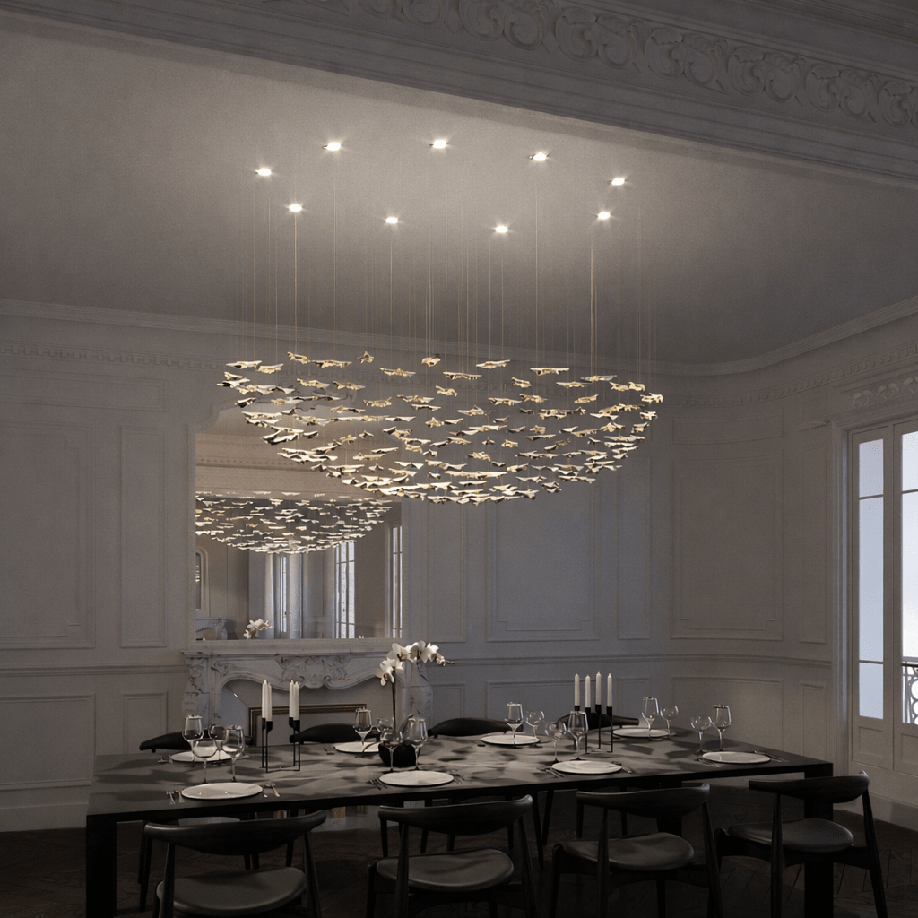 Leaf Twisted Sculptural Customize Chandelier - Vakkerlight