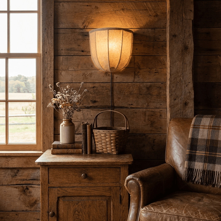 Sienna Linen Plug - in Wall Sconce - Vakkerlight