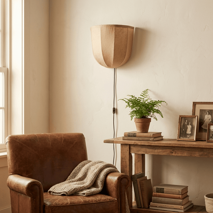 Sienna Linen Plug - in Wall Sconce - Vakkerlight