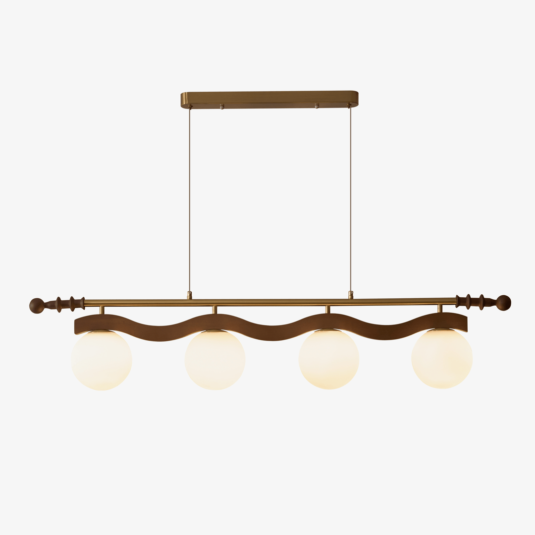 Sinuara Ribbon Globe Linear Chandelier - Vakkerlight