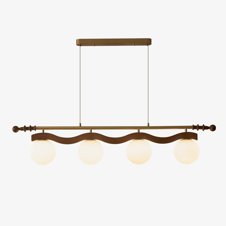 Sinuara Ribbon Globe Linear Chandelier - Vakkerlight