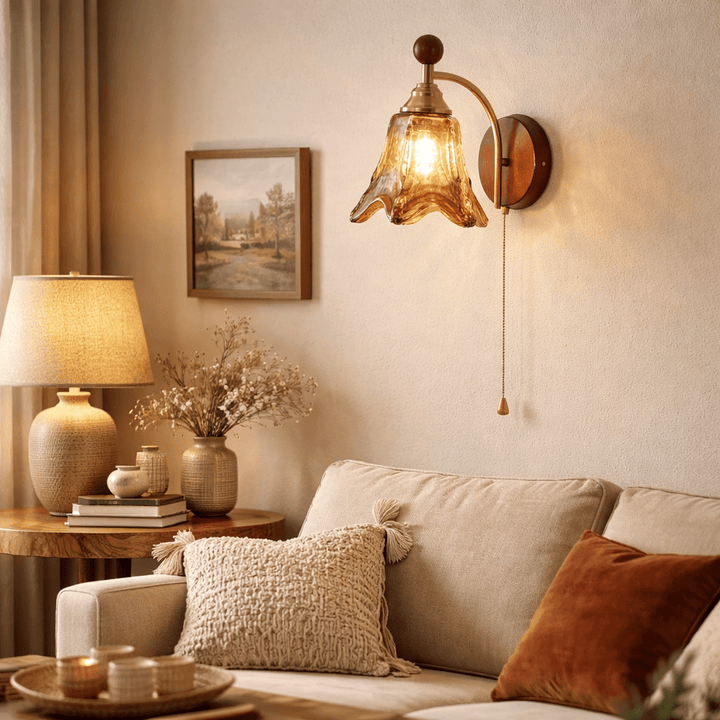 Amberveil Bloom Wall Lamp - Vakkerlight