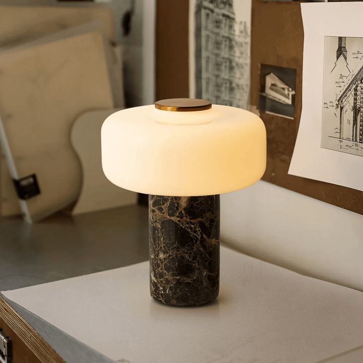 Maris Rechargeable Marble Table Lamp - Vakkerlight