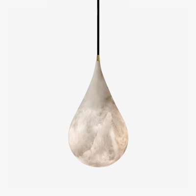 Luminária Suspensa Alabastro Gota de Chuva