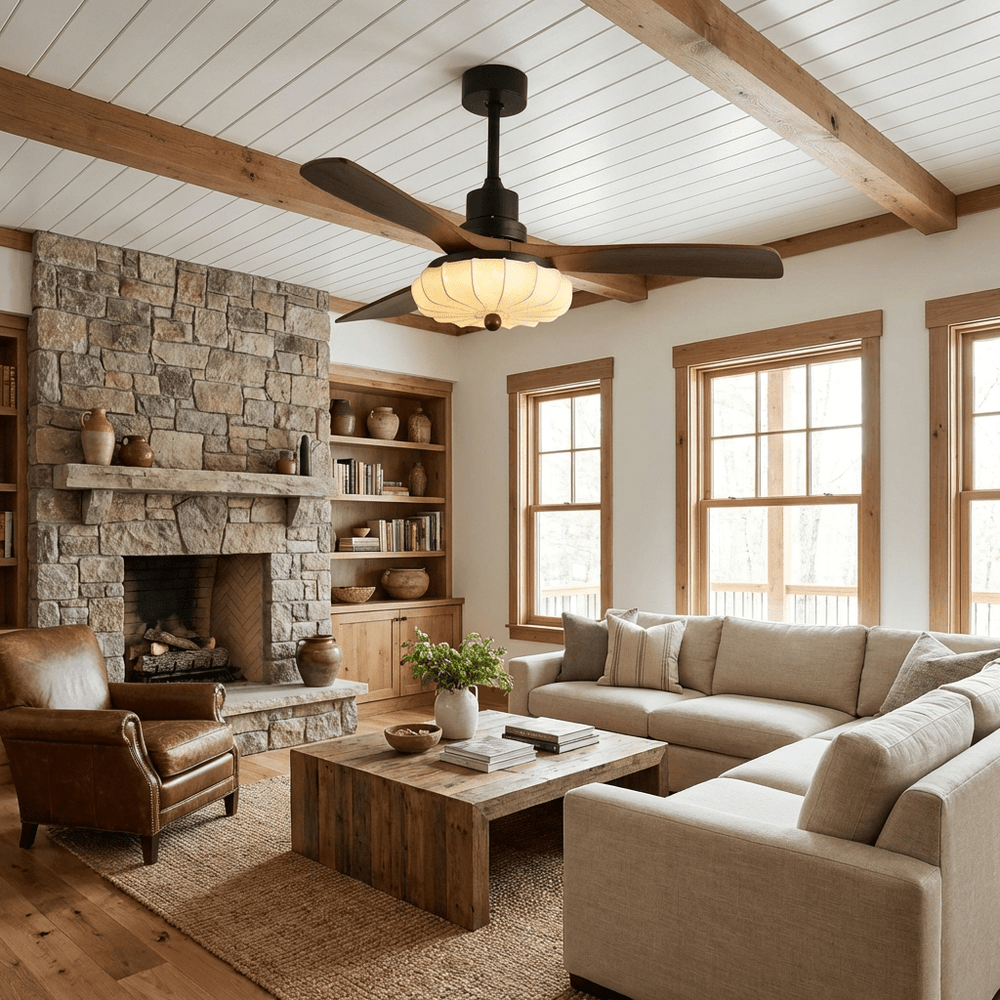 Lotus Bloom Ceiling Fan Light - Vakkerlight